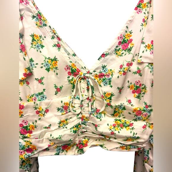 For Love And Lemons Tanya Corset Crop Top XS NWT Bloomcore Boho Fairy Milkmaid - Picture 5 of 8